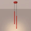 Lampa wisząca PASTELO 2 czerwona zwis SL.2142 SOLLUX LIGHTING