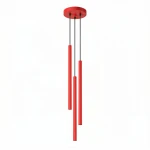 Lampa wisząca PASTELO 3P czerwona zwis SL.2143 SOLLUX LIGHTING