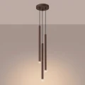 Lampa wisząca PASTELO 3P brązowa zwis SL.2147 SOLLUX LIGHTING