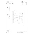 Lampa ścienna PASTELO 2 brązowa kinkiet SL.2148 SOLLUX LIGHTING
