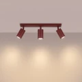 Lampa sufitowa RING 3L burgund plafon SL.2161 SOLLUX LIGHTING