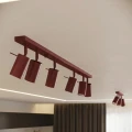 Lampa sufitowa RING 4L burgund plafon SL.2163 SOLLUX LIGHTING