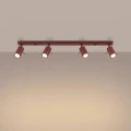 Lampa sufitowa RING 4L burgund plafon SL.2163 SOLLUX LIGHTING