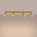 Lampa sufitowa RING 4L żółta plafon SL.2187 SOLLUX LIGHTING