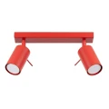 Lampa sufitowa RING 2 czerwona plafon SL.2190 SOLLUX LIGHTING