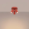 Lampa sufitowa RING 3P czerwona plafon SL.2192 SOLLUX LIGHTING