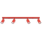 Lampa sufitowa RING 4L czerwona plafon SL.2193 SOLLUX LIGHTING