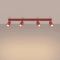 Lampa sufitowa RING 4L czerwona plafon SL.2193 SOLLUX LIGHTING