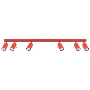Lampa sufitowa RING 6L czerwona plafon SL.2194 SOLLUX LIGHTING