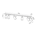 Lampa sufitowa RING 6L czerwona plafon SL.2194 SOLLUX LIGHTING