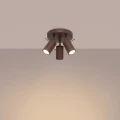 Lampa sufitowa RING 3P brązowa plafon SL.2198 SOLLUX LIGHTING