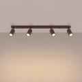 Lampa sufitowa RING 4L brązowa plafon SL.2199 SOLLUX LIGHTING