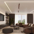 Lampa sufitowa RING 6L brązowa plafon SL.2200 SOLLUX LIGHTING