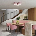 Lampa sufitowa OMIQ różowa plafon SL.2282 SOLLUX LIGHTING