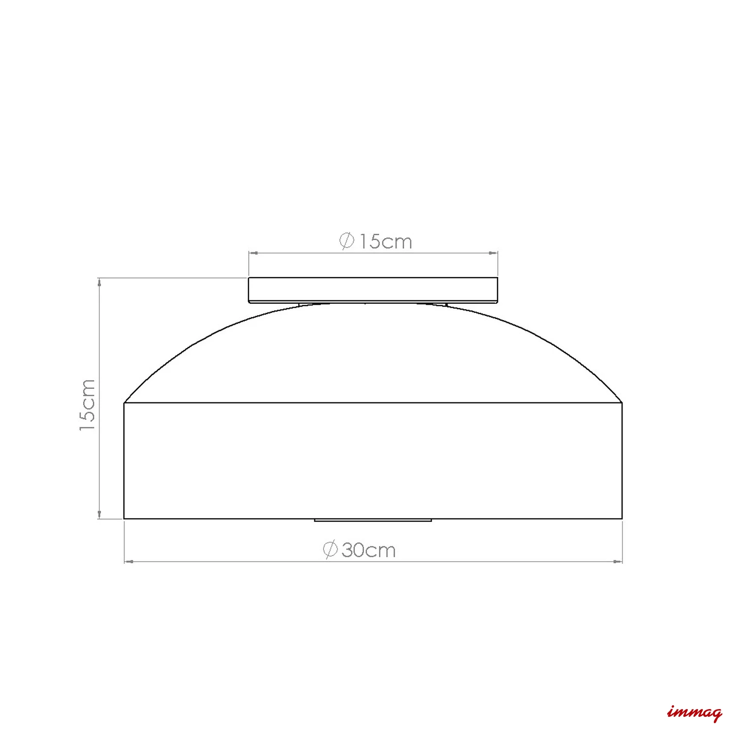 Lampa sufitowa OMIQ różowa plafon SL.2282 SOLLUX LIGHTING - wymiary