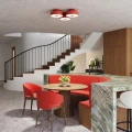 Lampa sufitowa OMIQ czerwona plafon SL.2285 SOLLUX LIGHTING