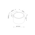 Lampa ścienna MODO 1 biały Gx53 kinkiet SL.2433 SOLLUX LIGHTING