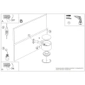 Lampa ścienna MODO 1 czarny Gx53 kinkiet SL.2437 SOLLUX LIGHTING
