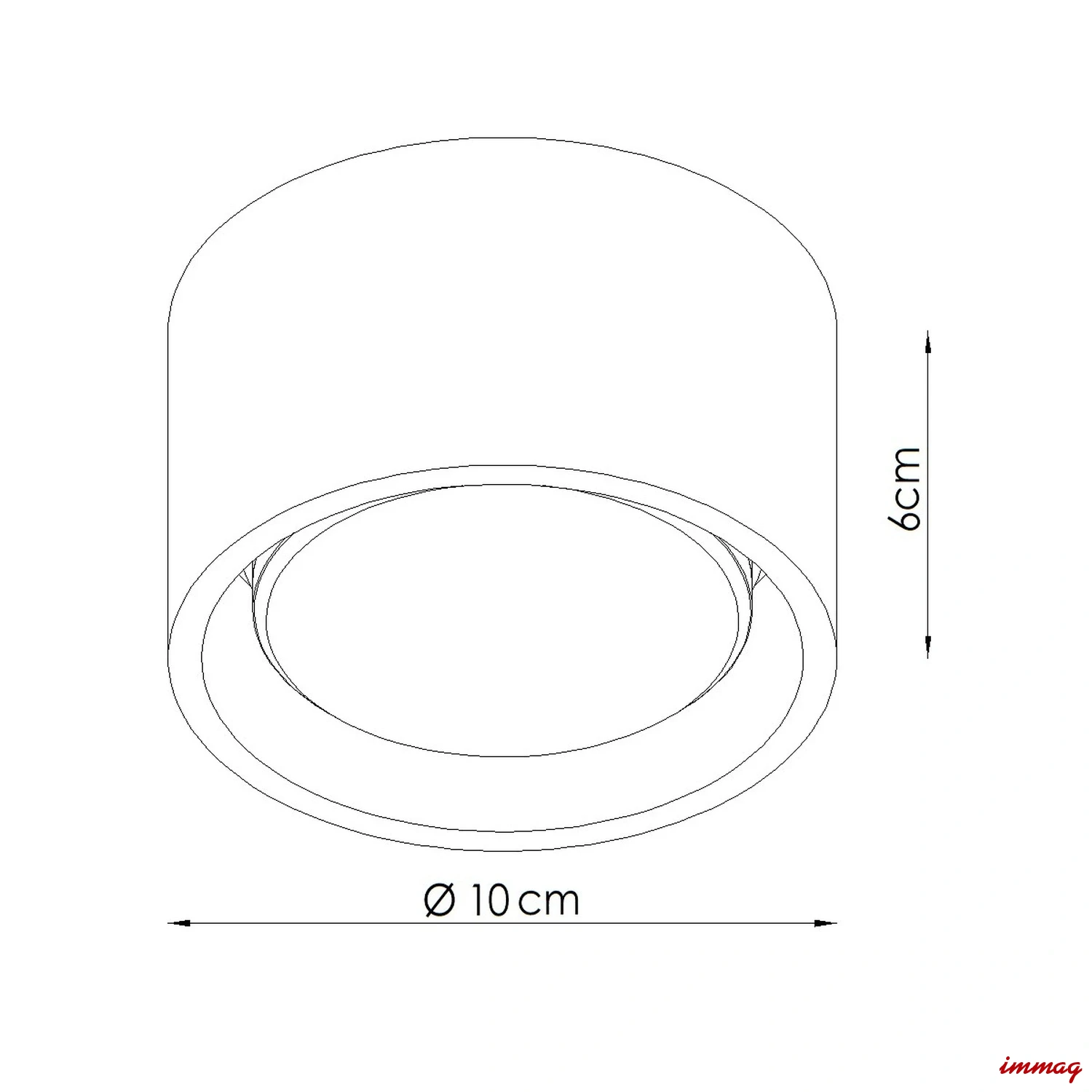 Lampa sufitowa MODO 1 beżowy Gx53 plafon SL.2442 SOLLUX LIGHTING - wymiary