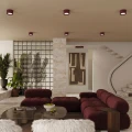 Lampa sufitowa MODO 2 burgund Gx53 plafon SL.2455 SOLLUX LIGHTING