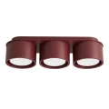 Lampa sufitowa MODO 3 burgund Gx53 plafon SL.2456 SOLLUX LIGHTING