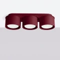 Lampa sufitowa MODO 3 burgund Gx53 plafon SL.2456 SOLLUX LIGHTING