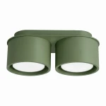 Lampa sufitowa MODO 2 zielona oliwka Gx53 plafon SL.2463 SOLLUX LIGHTING