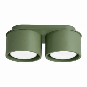 Lampa sufitowa MODO 2 zielona oliwka Gx53 plafon SL.2463 SOLLUX LIGHTING