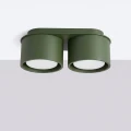 Lampa sufitowa MODO 2 zielona oliwka Gx53 plafon SL.2463 SOLLUX LIGHTING