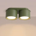 Lampa sufitowa MODO 2 zielona oliwka Gx53 plafon SL.2463 SOLLUX LIGHTING