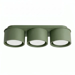 Lampa sufitowa MODO 3 zielona oliwka Gx53 plafon SL.2464 SOLLUX LIGHTING