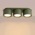 Lampa sufitowa MODO 3 zielona oliwka Gx53 plafon SL.2464 SOLLUX LIGHTING