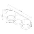 Lampa sufitowa MODO 3 zielona oliwka Gx53 plafon SL.2464 SOLLUX LIGHTING
