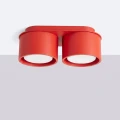 Lampa sufitowa MODO 2 czerwony Gx53 plafon SL.2479 SOLLUX LIGHTING