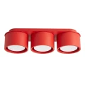 Lampa sufitowa MODO 3 czerwony Gx53 plafon SL.2480 SOLLUX LIGHTING