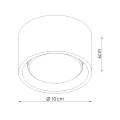 Lampa sufitowa MODO 1 brązowy Gx53 plafon SL.2482 SOLLUX LIGHTING
