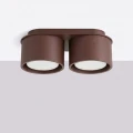 Lampa sufitowa MODO 2 brązowy Gx53 plafon SL.2483 SOLLUX LIGHTING