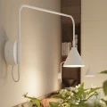 Lampa ścienna NOX 1 biały z włącznikiem kinkiet SL.2491 SOLLUX LIGHTING