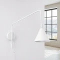 Lampa ścienna NOX 1 biały z włącznikiem kinkiet SL.2491 SOLLUX LIGHTING