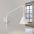 Lampa ścienna NOX 1 biały z włącznikiem kinkiet SL.2491 SOLLUX LIGHTING