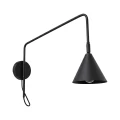 Lampa ścienna NOX 1 czarny z włącznikiem kinkiet SL.2492 SOLLUX LIGHTING