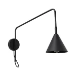 Lampa ścienna NOX 1 czarny z włącznikiem kinkiet SL.2492 SOLLUX LIGHTING