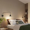 Lampa ścienna NOX 1 czarny z włącznikiem kinkiet SL.2492 SOLLUX LIGHTING