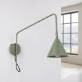 Lampa ścienna NOX 1 zielona oliwka z włącznikiem kinkiet SL.2495 SOLLUX LIGHTING