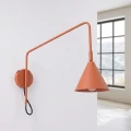 Lampa ścienna NOX 1 ochra czerwona z włącznikiem kinkiet SL.2496 SOLLUX LIGHTING