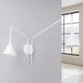 Lampa ścienna NOX 2 biały z włącznikiem kinkiet SL.2506 SOLLUX LIGHTING