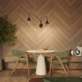 Lampa ścienna NOX 2 czarny z włącznikiem kinkiet SL.2507 SOLLUX LIGHTING