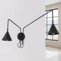 Lampa ścienna NOX 2 czarny z włącznikiem kinkiet SL.2507 SOLLUX LIGHTING