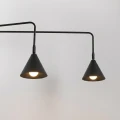 Lampa ścienna NOX 2 czarny z włącznikiem kinkiet SL.2507 SOLLUX LIGHTING