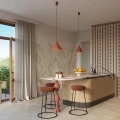 Lampa wisząca NOX 25 ochra czerwona zwis SL.2526 SOLLUX LIGHTING